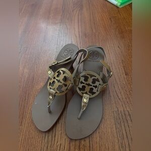 Tory Burch Beige Thong Sandals